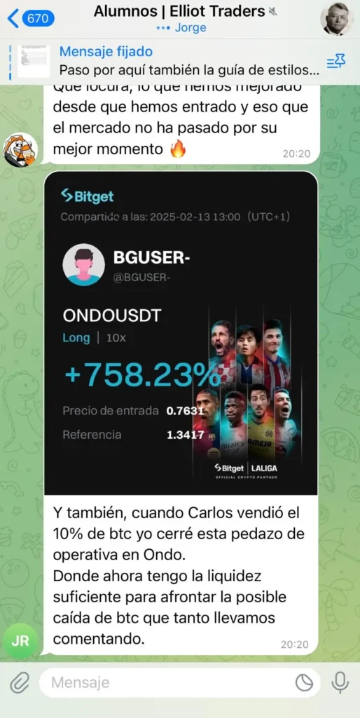 resultado alumno Elliot Trader 1