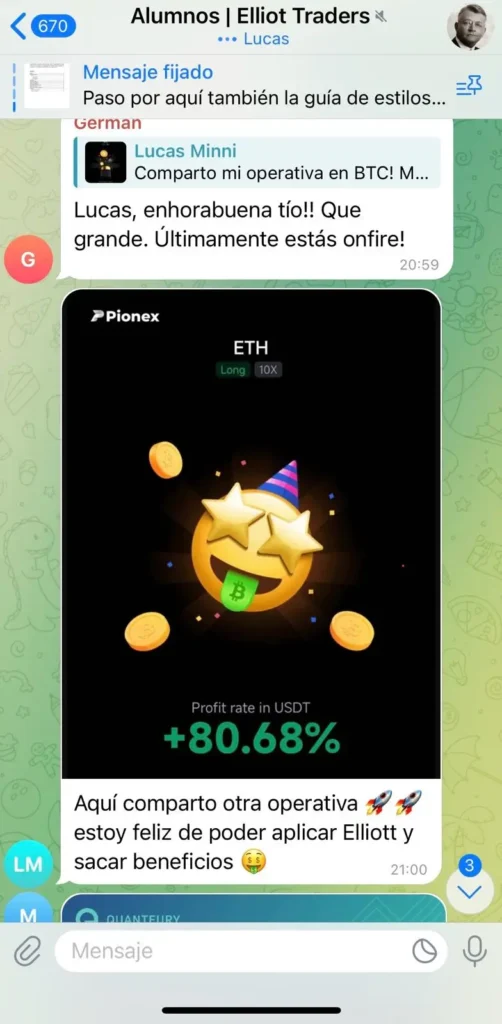 resultado alumno Elliot Trader 2