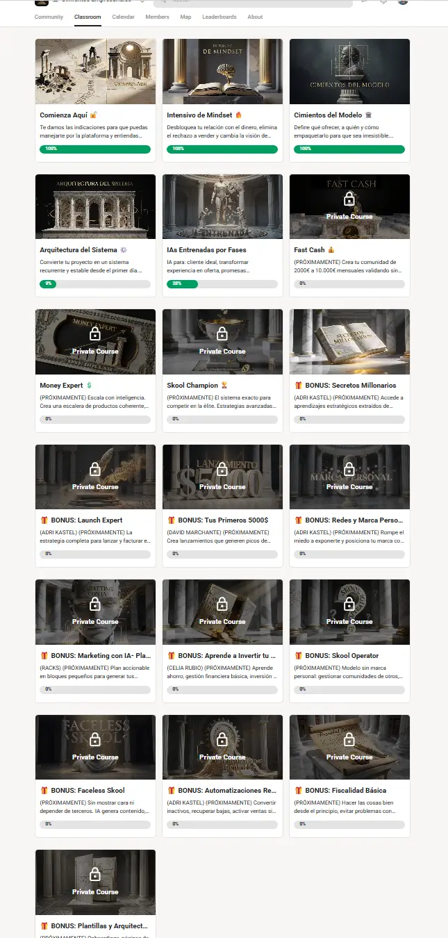 Hacer directos, crear contenido, dinamizar la comunidad, 
mantener viva . Cimientos Empresariales