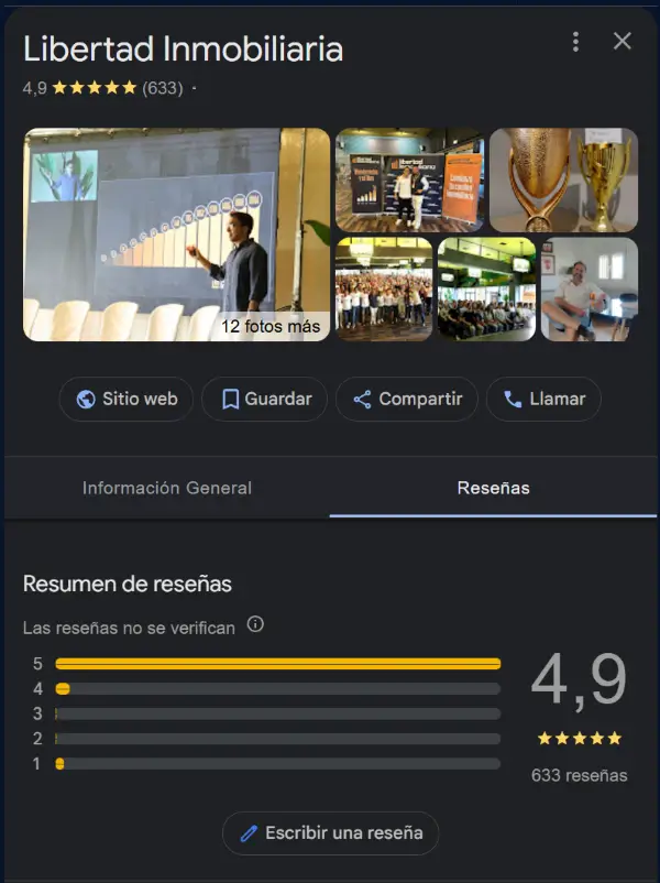 Opiniones alumnos Libertad Inmobiliaria de Carlos Galan