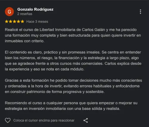 Opiniones Libertad Inmobiliaria