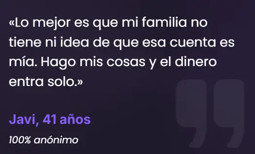 Testimonio de Javi operando de forma anónima con Monetizagram sin mostrar la cara