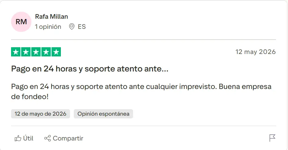 Opinión NYS Markets pago 24 horas Trustpilot España
