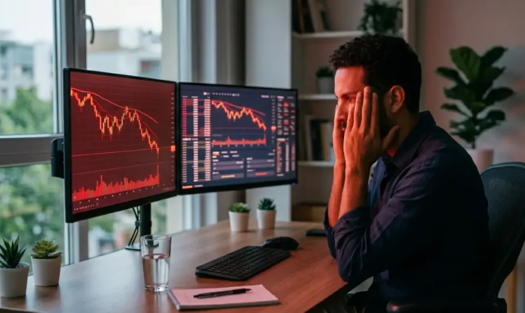 Trader frustrado tras cometer errores al elegir su primera cuenta fondeada en una prop firm
