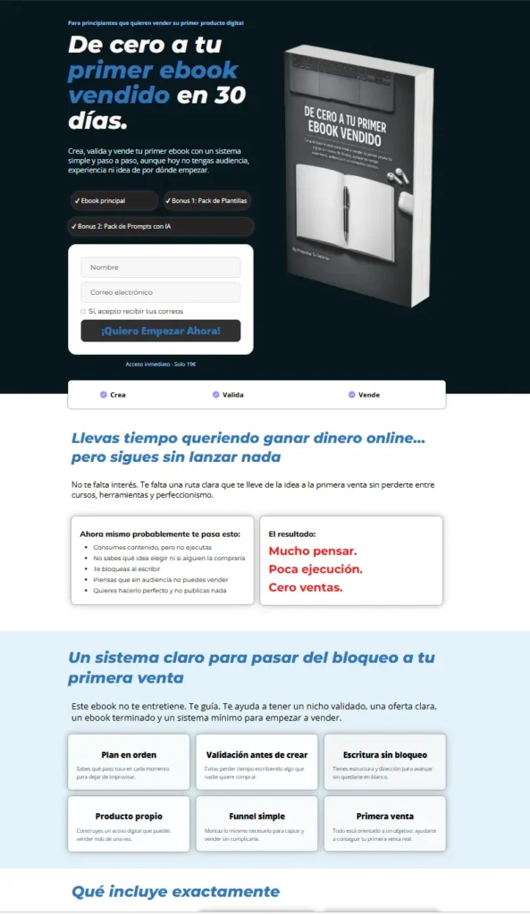 porqué no vendo mi ebook