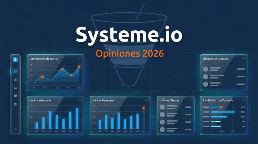 Opiniones de Systeme.io 2026 — análisis honesto de la plataforma todo en uno